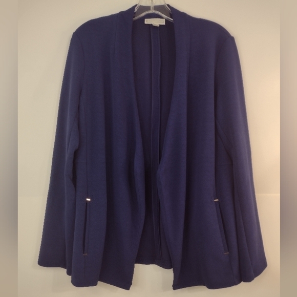 DANA BUCHANAN cardigan open front with pockets size (L) - Picture 2 of 10